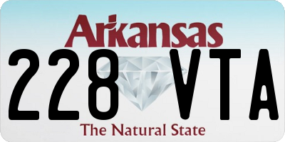 AR license plate 228VTA