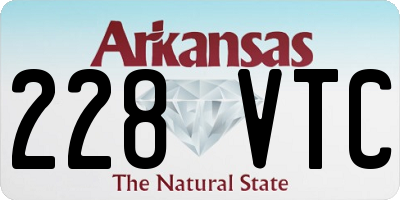 AR license plate 228VTC