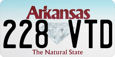 AR license plate 228VTD