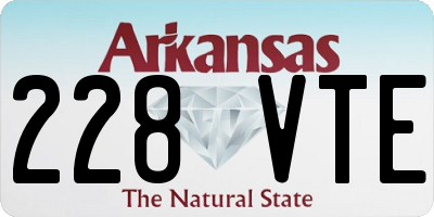 AR license plate 228VTE