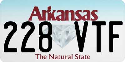 AR license plate 228VTF