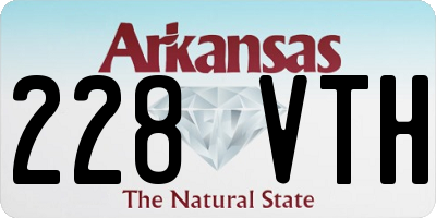 AR license plate 228VTH