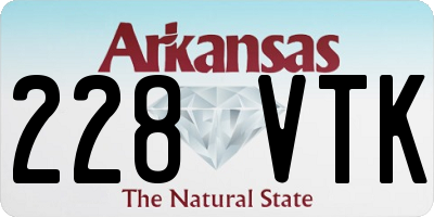 AR license plate 228VTK