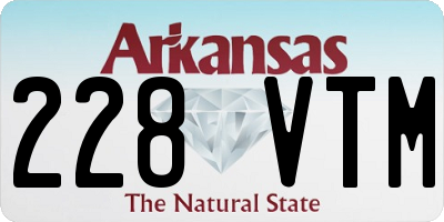 AR license plate 228VTM