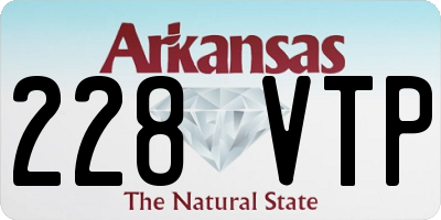 AR license plate 228VTP