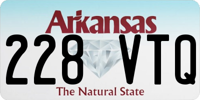 AR license plate 228VTQ
