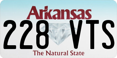 AR license plate 228VTS