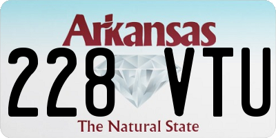 AR license plate 228VTU
