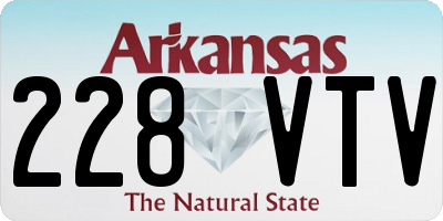 AR license plate 228VTV
