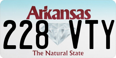 AR license plate 228VTY