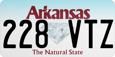 AR license plate 228VTZ
