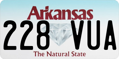 AR license plate 228VUA