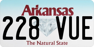 AR license plate 228VUE