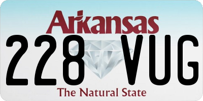 AR license plate 228VUG