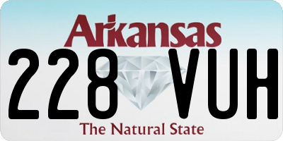AR license plate 228VUH