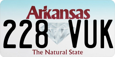 AR license plate 228VUK