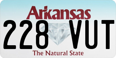 AR license plate 228VUT