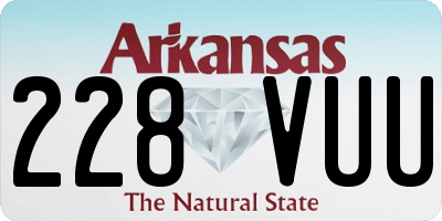AR license plate 228VUU