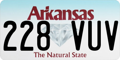 AR license plate 228VUV