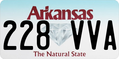 AR license plate 228VVA