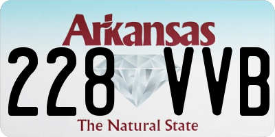AR license plate 228VVB