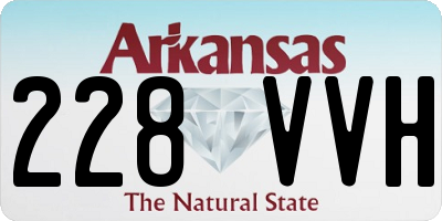 AR license plate 228VVH