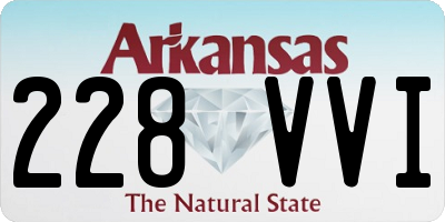 AR license plate 228VVI