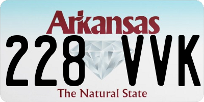 AR license plate 228VVK