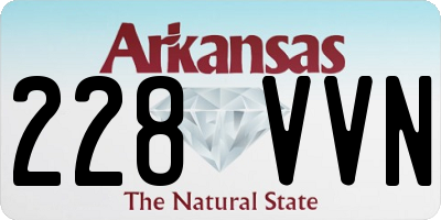 AR license plate 228VVN