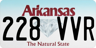 AR license plate 228VVR