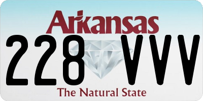 AR license plate 228VVV