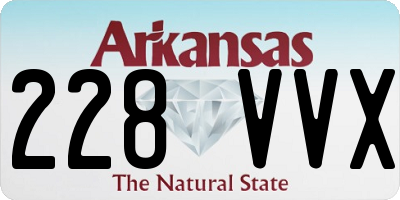 AR license plate 228VVX