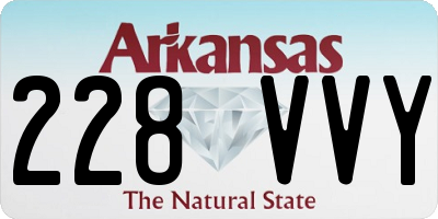 AR license plate 228VVY