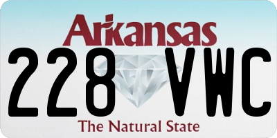 AR license plate 228VWC