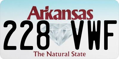AR license plate 228VWF