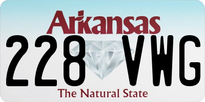 AR license plate 228VWG