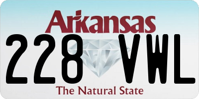 AR license plate 228VWL