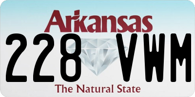 AR license plate 228VWM