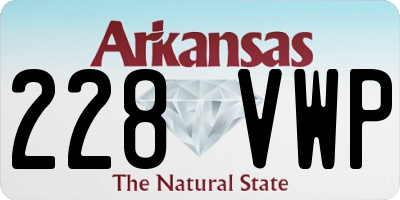 AR license plate 228VWP