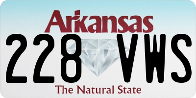 AR license plate 228VWS