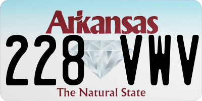 AR license plate 228VWV