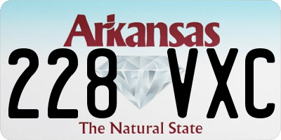AR license plate 228VXC