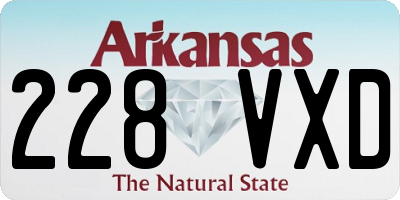 AR license plate 228VXD