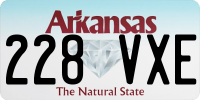 AR license plate 228VXE