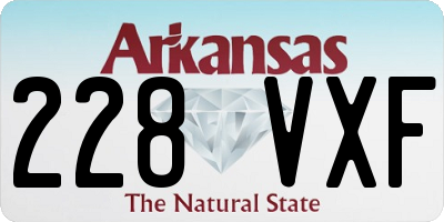 AR license plate 228VXF
