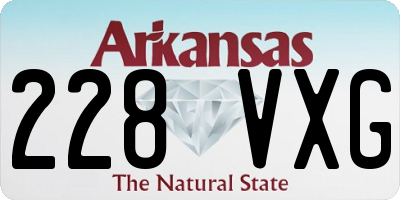 AR license plate 228VXG