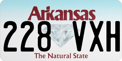 AR license plate 228VXH