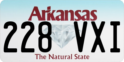 AR license plate 228VXI