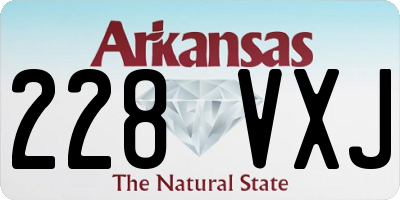 AR license plate 228VXJ