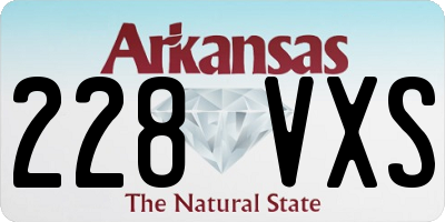 AR license plate 228VXS